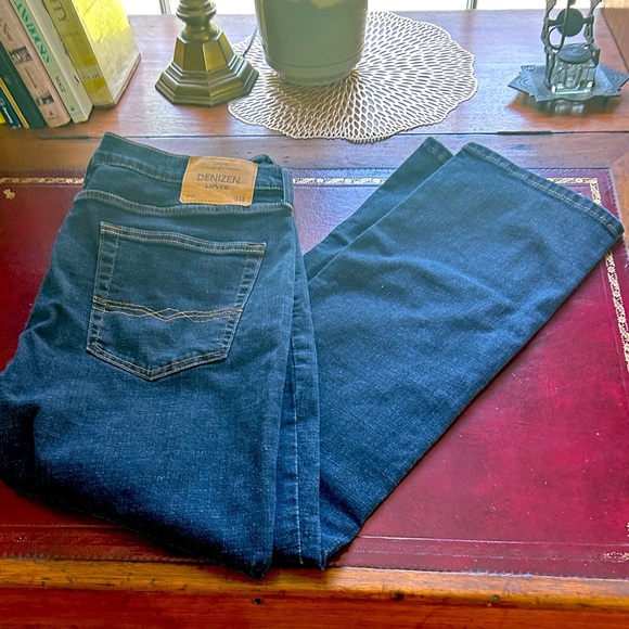 Levi's Denizen Blue 218 Straight Fit Blue Jeans Size 36 W x 30 L - Picture 10 of 15